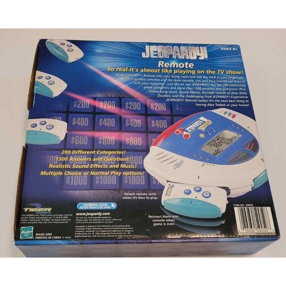 Vintage Jeopardy Remote Electronic Quiz Game Multiplayer Tiger Electronics New - Picture 2 of 4